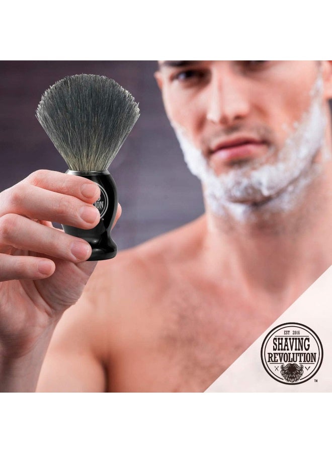 Badger Hair Shaving BrushShave Brush For Wet Shave Using Shaving Cream & SoapBest Shave Of Your Life For Safety RazorDouble Edge RazorStraight Razor Or Shaving Razor