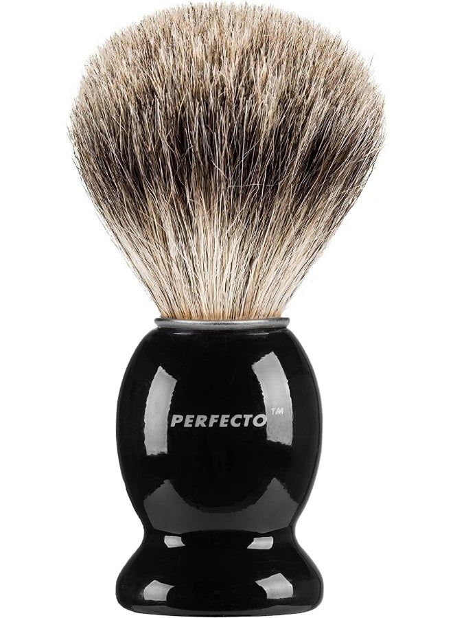 100% Pure Badger Shaving Brush-Black Handle