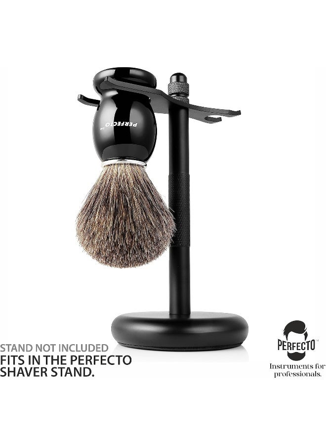 100% Pure Badger Shaving Brush-Black Handle