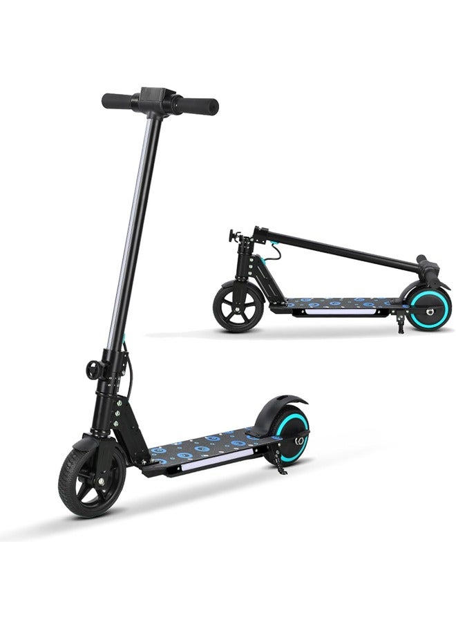 Beauenty Electric Scooter with Dual Brake System, Portable Foldable Electric Scooter with Display and Light, Lightweight and Easy to Carry, Max 12 km/h Speed, Max 14 km Travel Distance (Black)