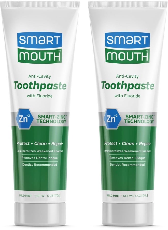 Smartmouth Premium Toothpaste For Elite Oral Health Protection6 Oz2-Pack