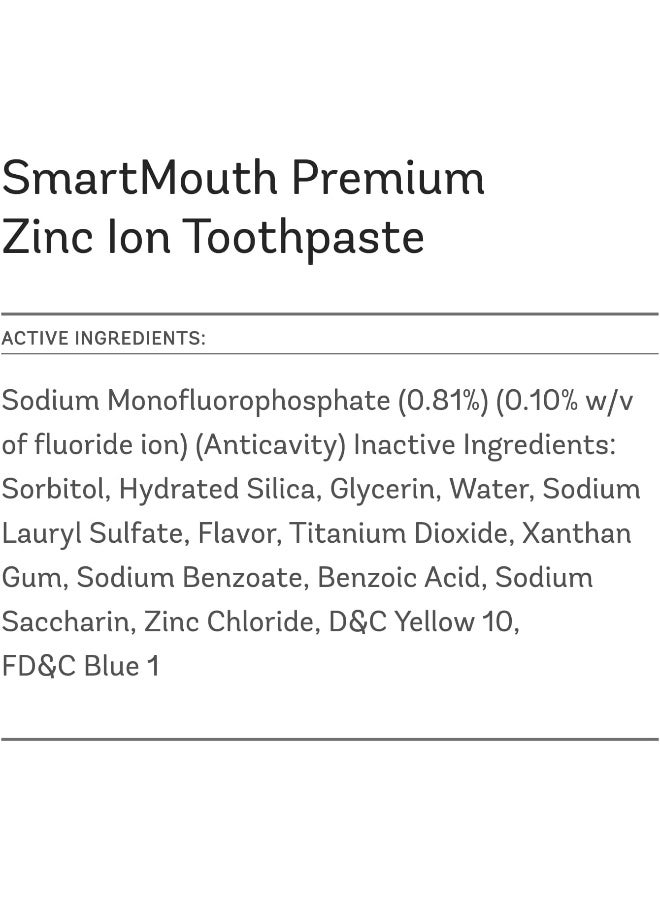 Smartmouth Premium Toothpaste For Elite Oral Health Protection6 Oz2-Pack