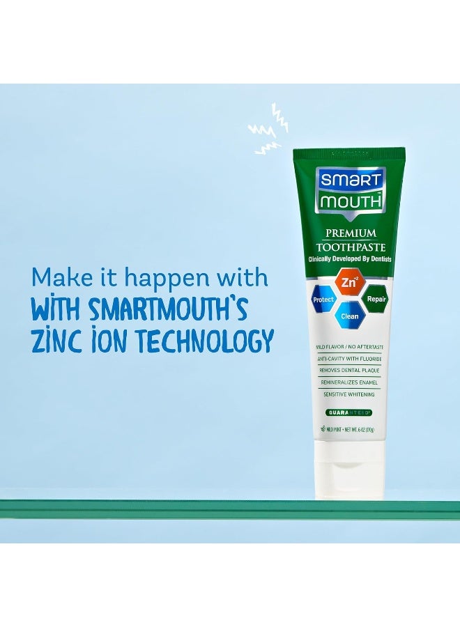 Smartmouth Premium Toothpaste For Elite Oral Health Protection6 Oz2-Pack
