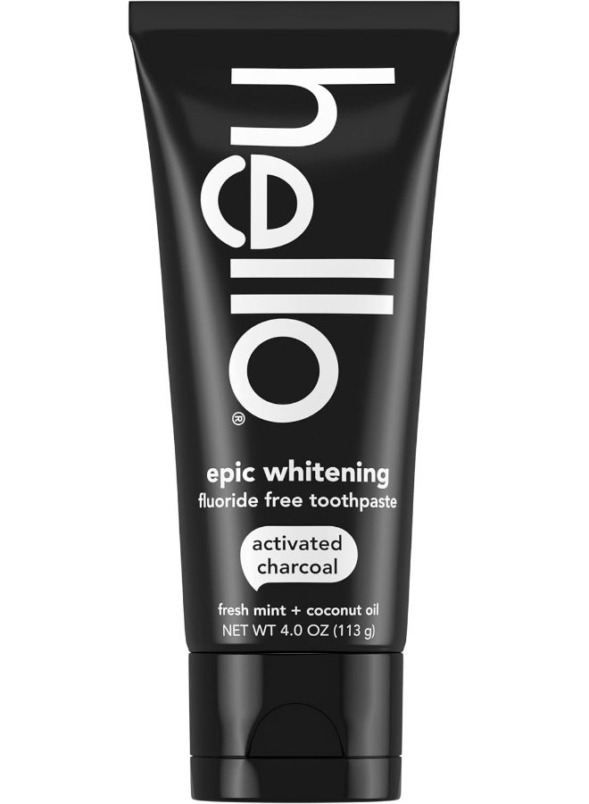 Oral Care Activated Charcoal Teeth Whitening Fluoride Free And Sls Free Toothpaste4 Ounce (Pack Of 1)