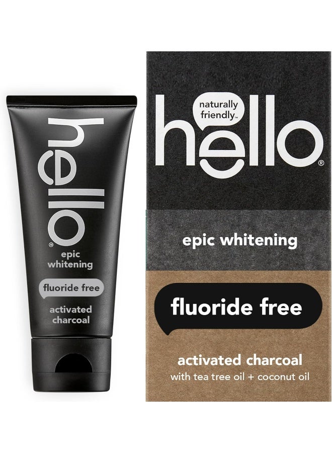 Oral Care Activated Charcoal Teeth Whitening Fluoride Free And Sls Free Toothpaste4 Ounce (Pack Of 1)