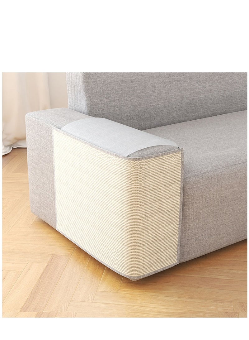 Cat Scratch Mat Sofa Protector, Cat Scratch Furniture Protector, Natural Sisal Furniture Protector Scratching Pad for Cats, Scratch Carpet for Bed, Couch, Sofa, Seat, Chair