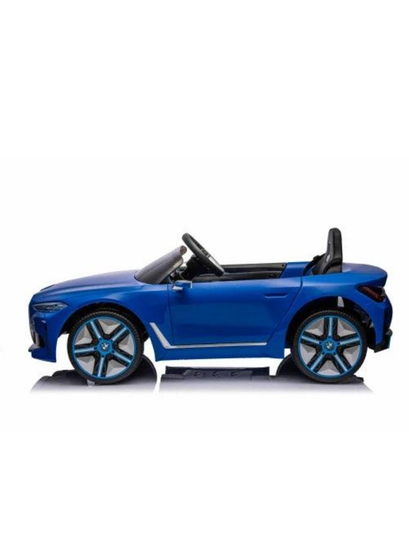 Licensed BMW i4 Electric Children's Vehicle – 12V7A Battery, Dual Motors, 2.4 GHz Remote Control, MP3 Player, Leather Seat, and EVA Wheels