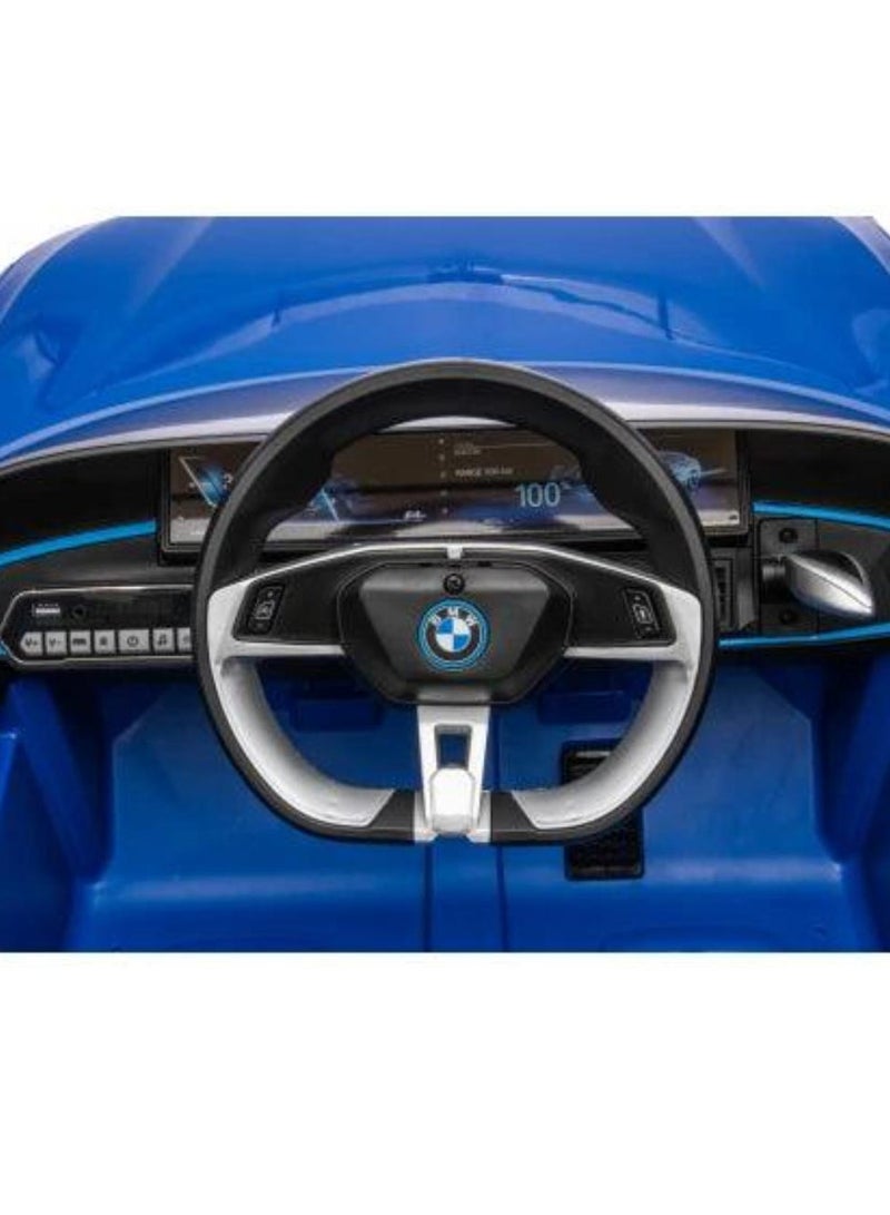 Licensed BMW i4 Electric Children's Vehicle – 12V7A Battery, Dual Motors, 2.4 GHz Remote Control, MP3 Player, Leather Seat, and EVA Wheels