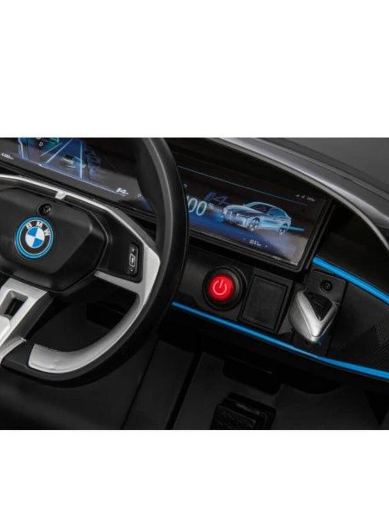 Licensed BMW i4 Electric Children's Vehicle – 12V7A Battery, Dual Motors, 2.4 GHz Remote Control, MP3 Player, Leather Seat, and EVA Wheels