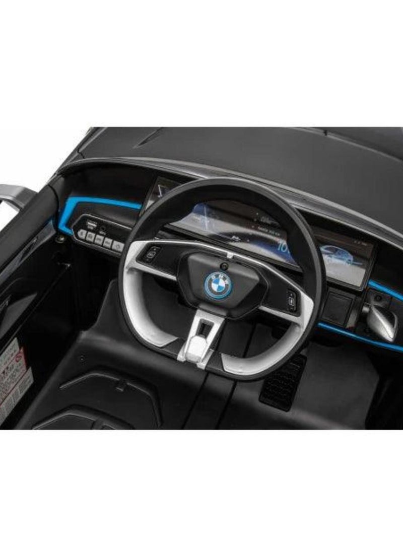 Licensed BMW i4 Electric Children's Vehicle – 12V7A Battery, Dual Motors, 2.4 GHz Remote Control, MP3 Player, Leather Seat, and EVA Wheels