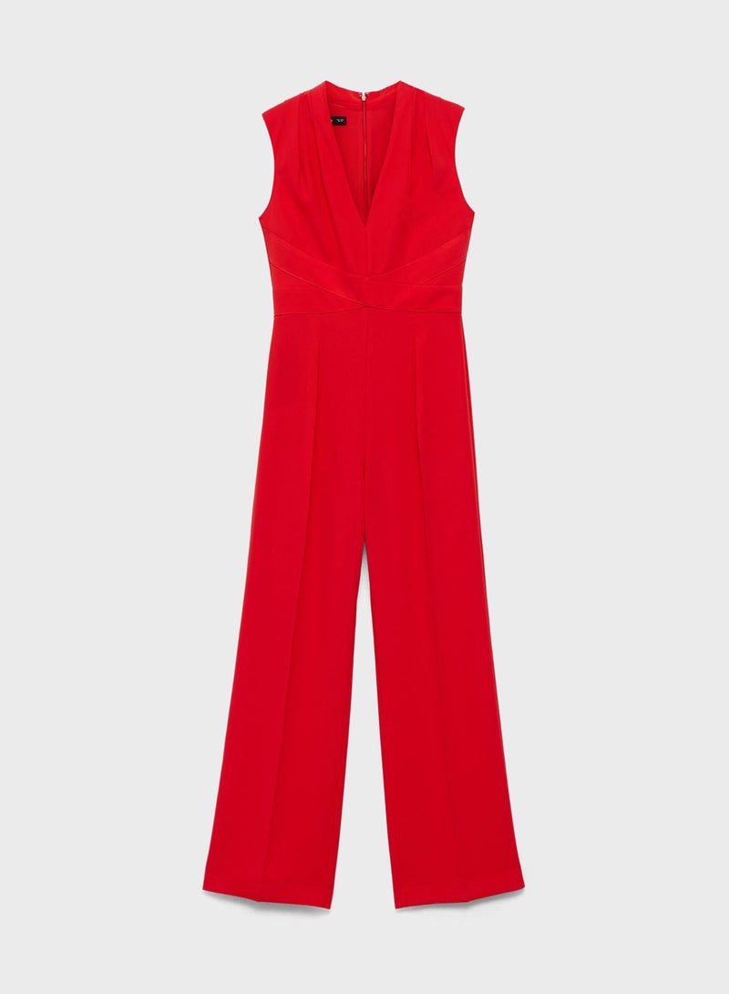 V-Neck Jumpsuit