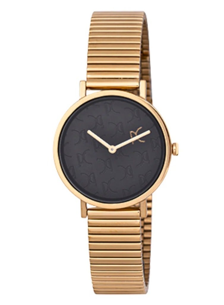 Pierre Cardin Metal Analog Women's Watch With Gold CBV.1538