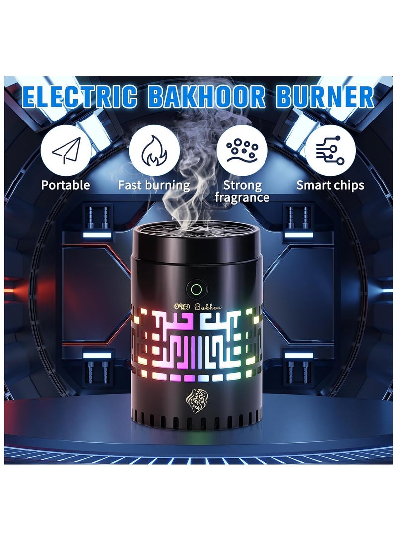 Portable Mini Incense Burner Bakhoor, Bakhoor Burner Electric with Remote Control