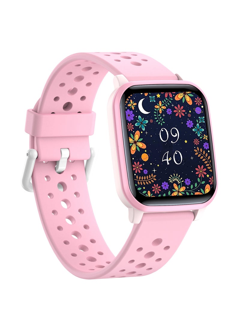 Kids Smart Watch with Sleep Mode, 20 Sports Modes, 5 Games and Pedometer - Fun Birthday Gifts for 4-16 Year-Olds(Pink)