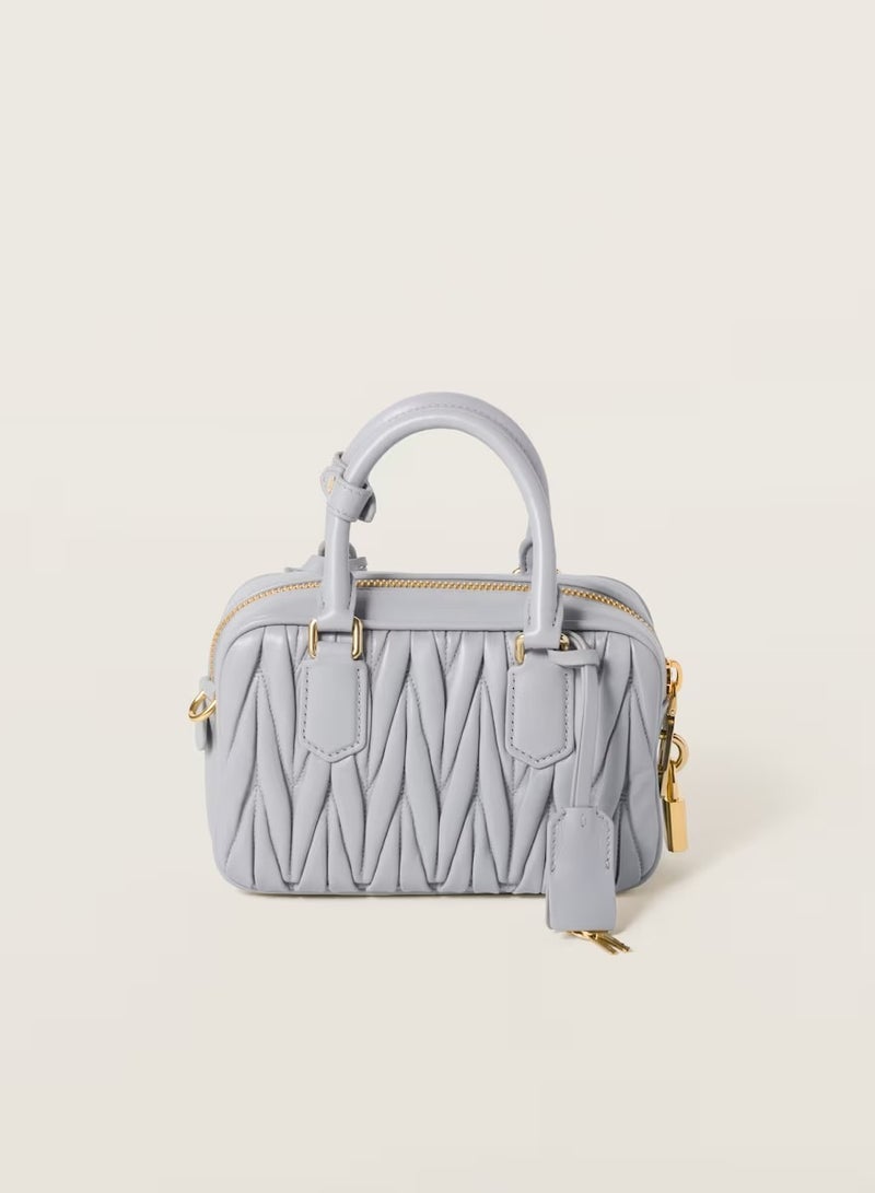 miu Arcadie Quilted nappa leather bag Shoulder Crossbody