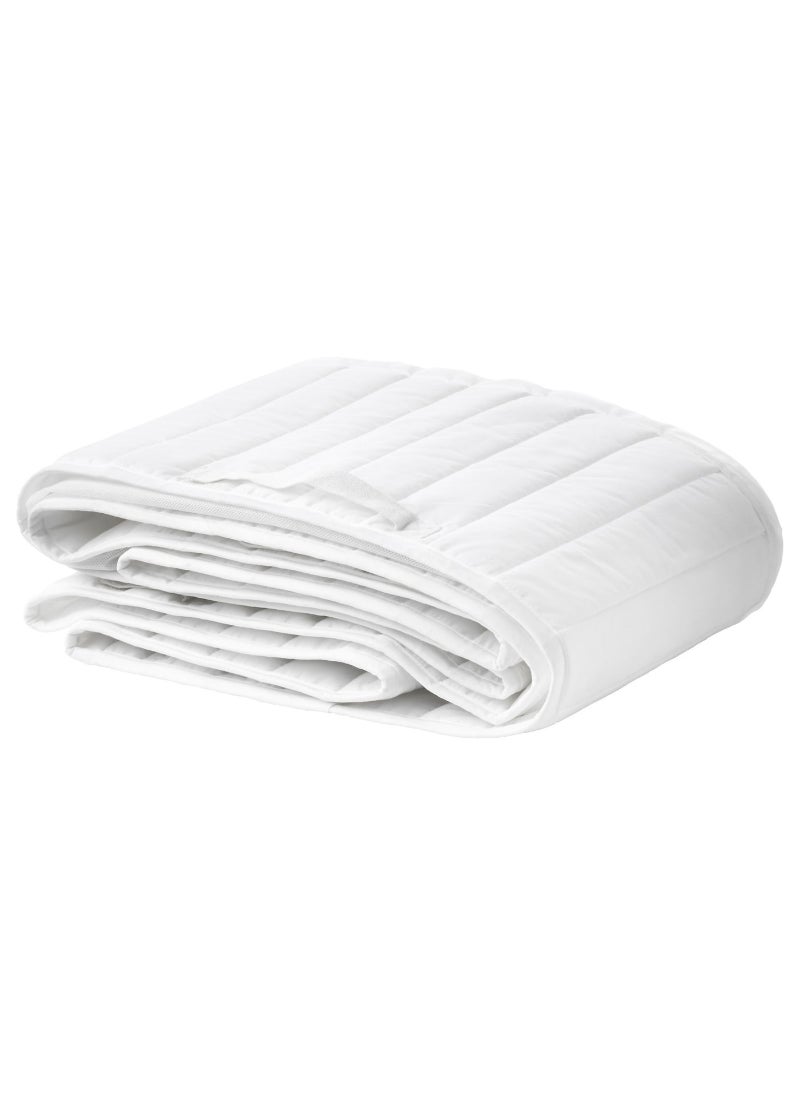 Pad - White, Soft and Cushioned Crib Bumper for Baby's Safety and Comfort, Breathable Material for Air Circulation, Easy to Attach and Maintain