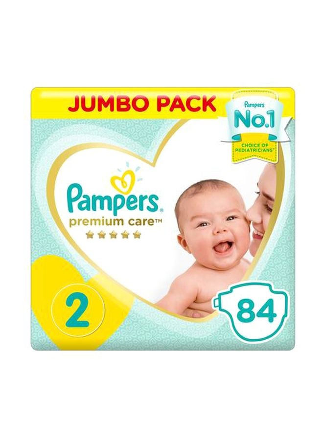 Premium Care Diapers, Size 2, 3-8 kg, 84 Count