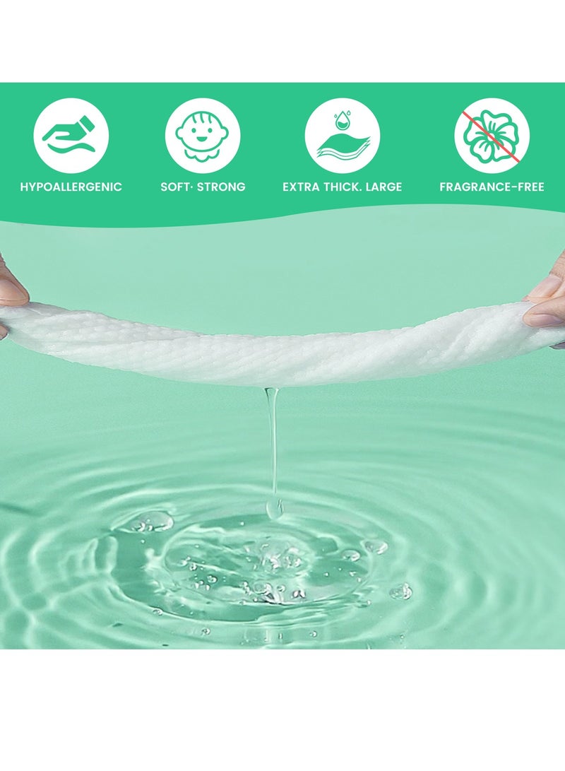 30% thicker Baby Wipes,72s x 6 Packs(432 wipes),Pure Water Baby Wipes for Baby,Multi Purpose Cleaning Baby Wet Wipes for Sensitive Skin