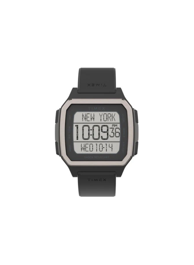 Timex Resin Digital Men's Watch With Black Silicone TW5M29000