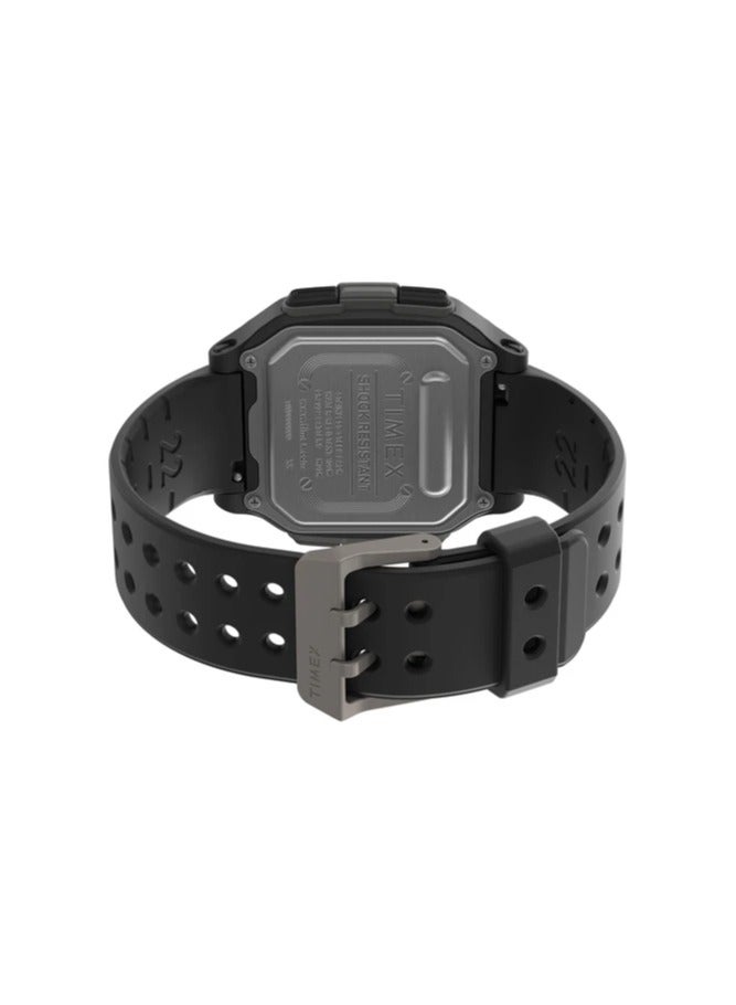 Timex Resin Digital Men's Watch With Black Silicone TW5M29000