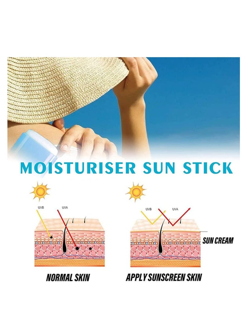 Hyaluronic Acid Airy Sun Stick - 22g, Korean Sunscreen, Face Sunscreen Stick, Moisturizing Physical Sun Block, Nourishing Skin Protection and UV Defense, Beauty Of Sunscreen Stick-1PC