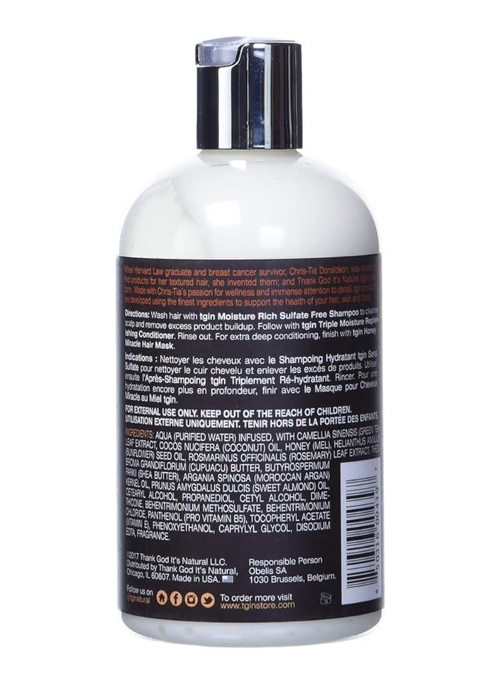 Triple Moisture Replenishing Conditioner For Natural Hair - Dry Hair - Curly Hair - 13 Oz