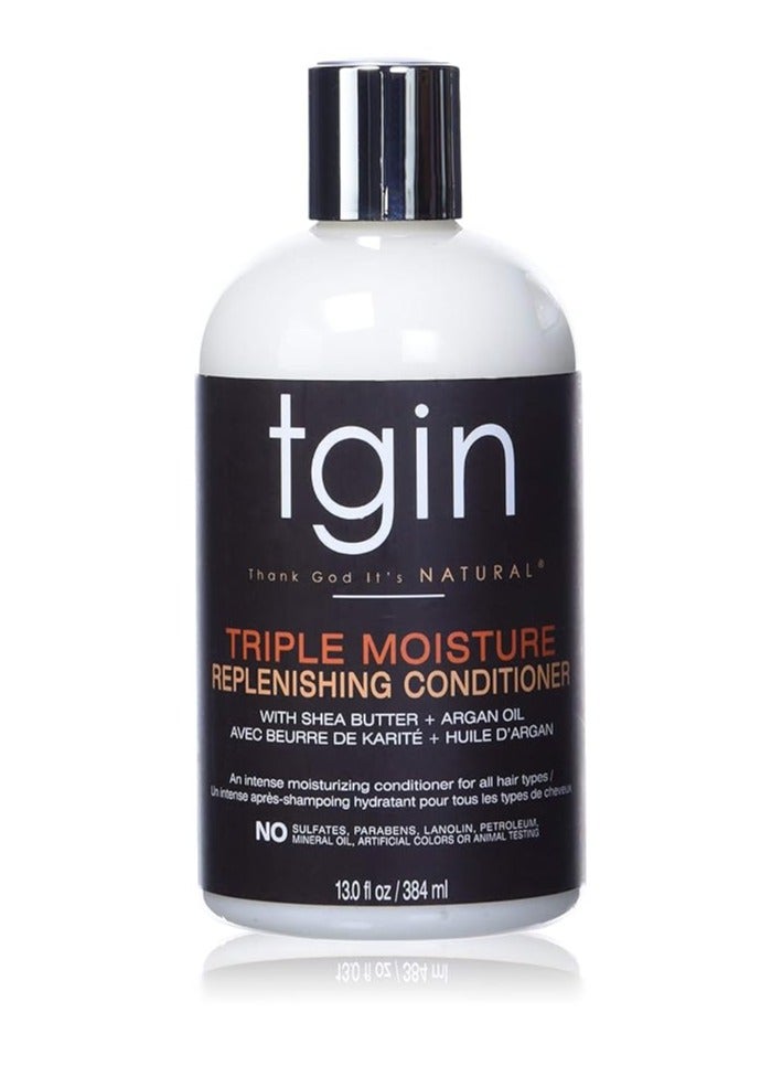 Triple Moisture Replenishing Conditioner For Natural Hair - Dry Hair - Curly Hair - 13 Oz