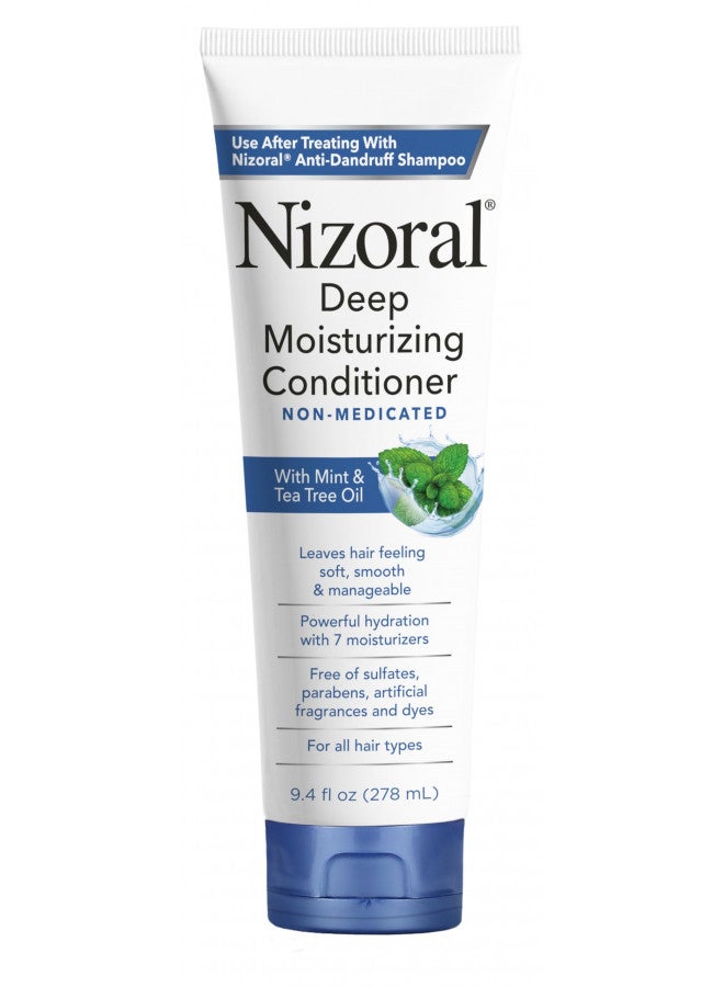 Deep Moisturizing Conditioner With Mint & Tea Tree Oil For All Hair Types - Free Of Sulfates, Parabens, Artificial Fragrances And Dyes, 9.4 Oz