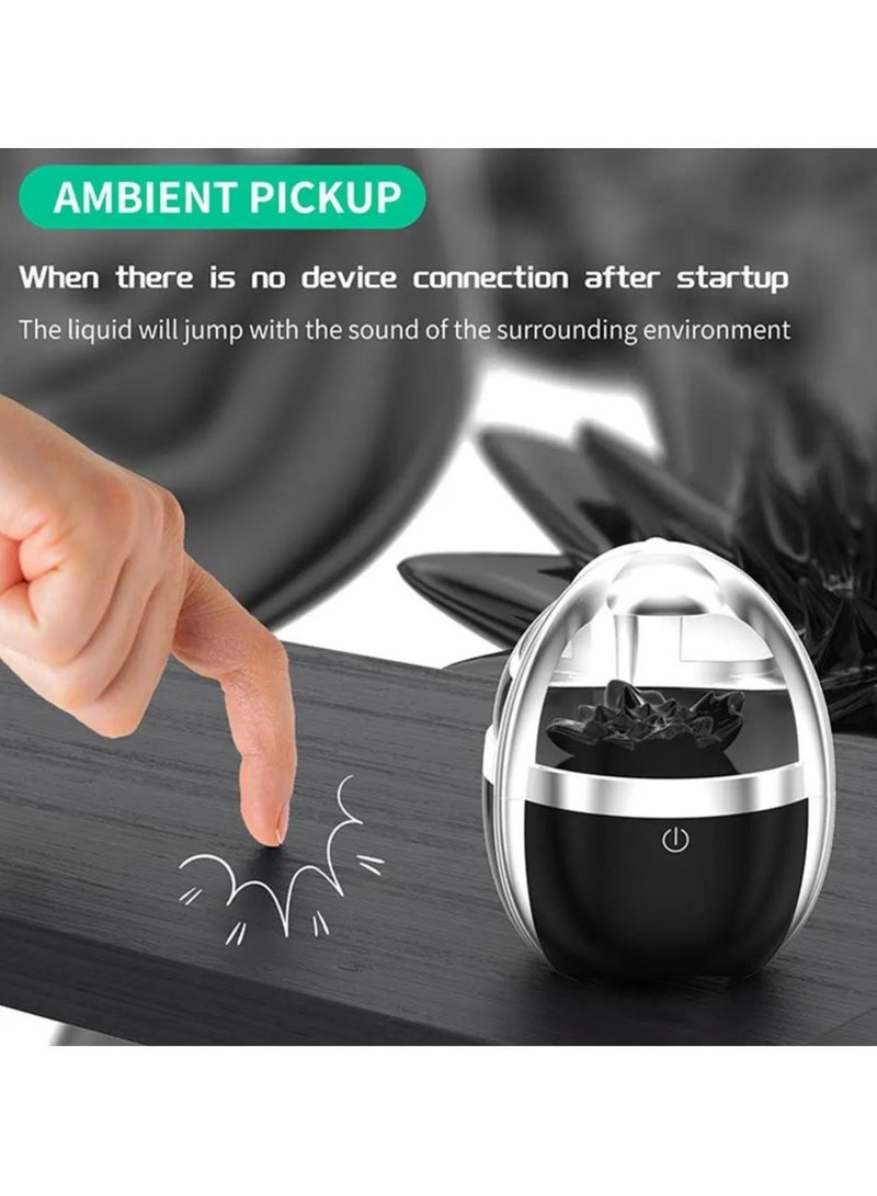 Dancing Ferrofluid Speaker, Sound Visualizer, Speaker Sound Visualizer, Magnetic Fluid Speaker, Magnetic Fluid 360 Surround Sound, Dancing magnet particle with Music Rhythm