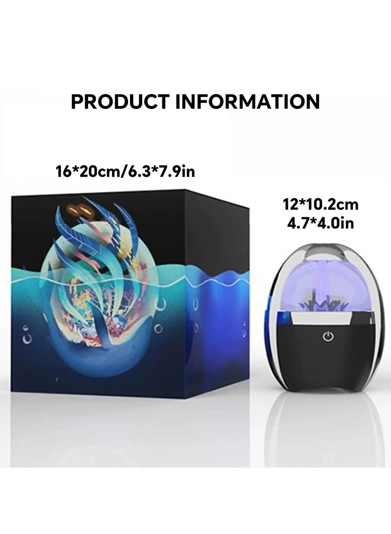 Dancing Ferrofluid Speaker, Sound Visualizer, Speaker Sound Visualizer, Magnetic Fluid Speaker, Magnetic Fluid 360 Surround Sound, Dancing magnet particle with Music Rhythm