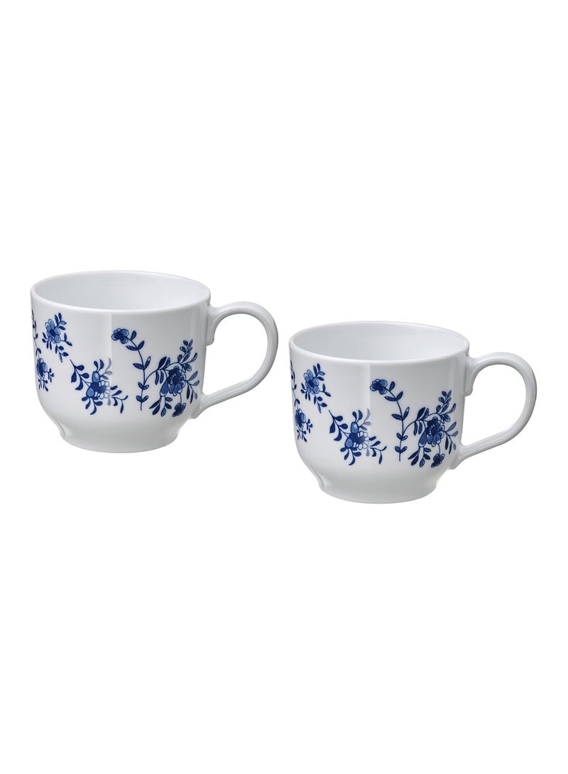 Jumbo Cup with White and Blue Pattern 50 cl