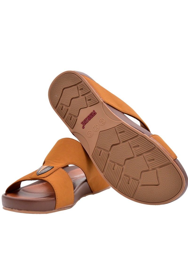 Mens Arabic Slippers Tan