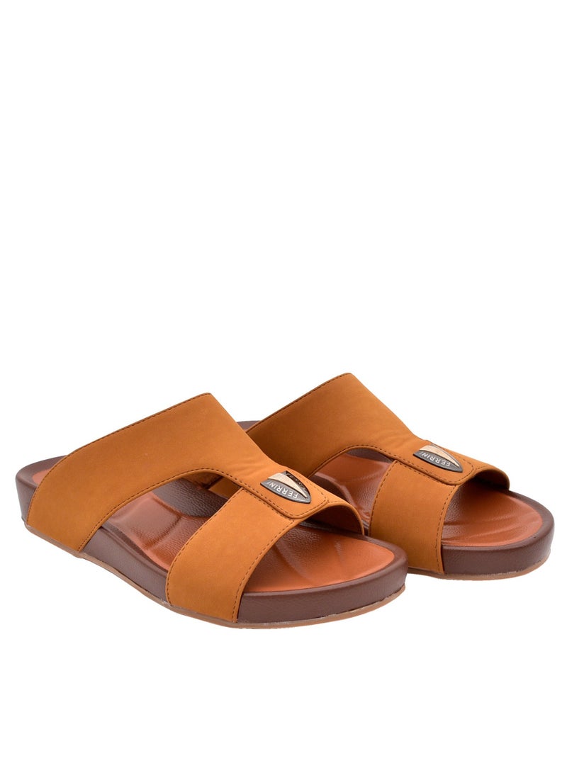 Mens Arabic Slippers Tan