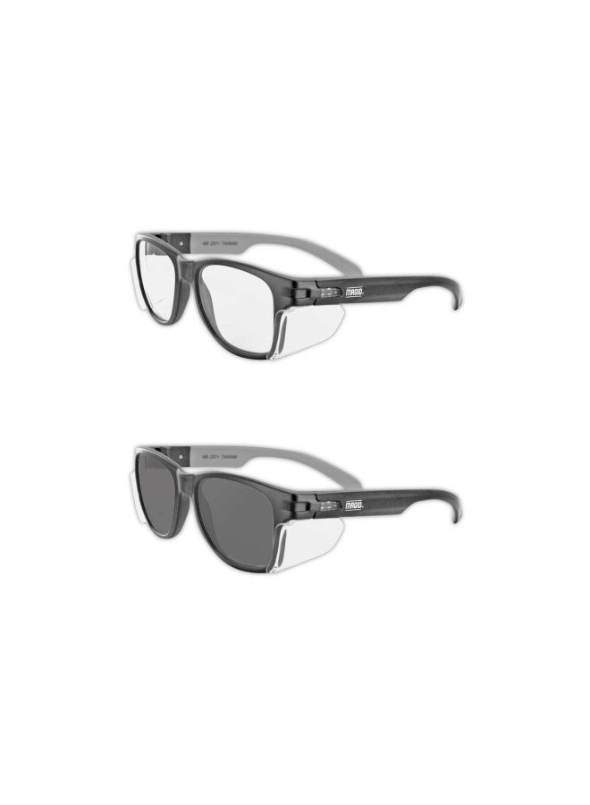 MAGID Y50BKAFA Iconic Y50 Design Series Safety Glasses with Side Shields ANSI Z87 Performance Scratch  Fog Resistant 2 Pair Y50BKAFCGYDP 2