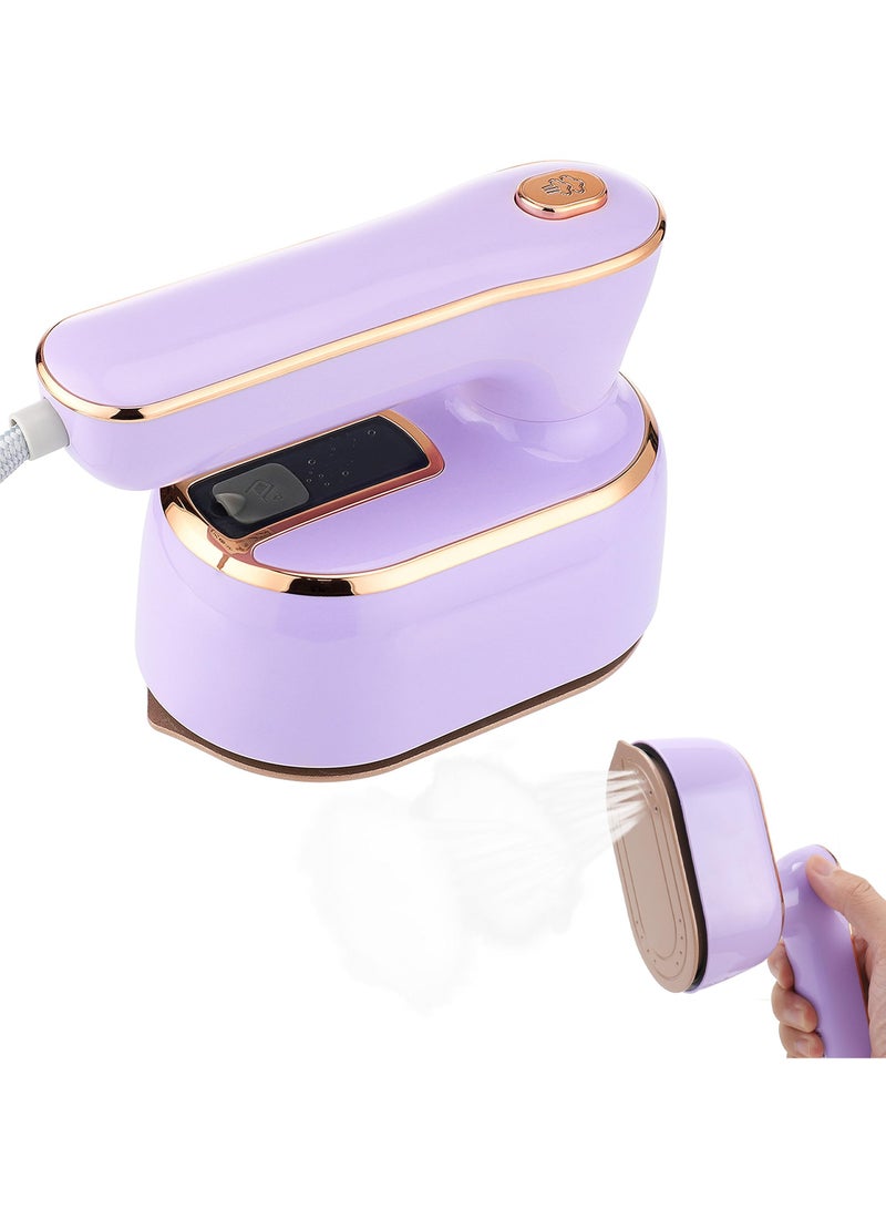 Portable Mini Garment Steamer with Dual Functionality, Handheld Wrinkle Remover for Home and Travel