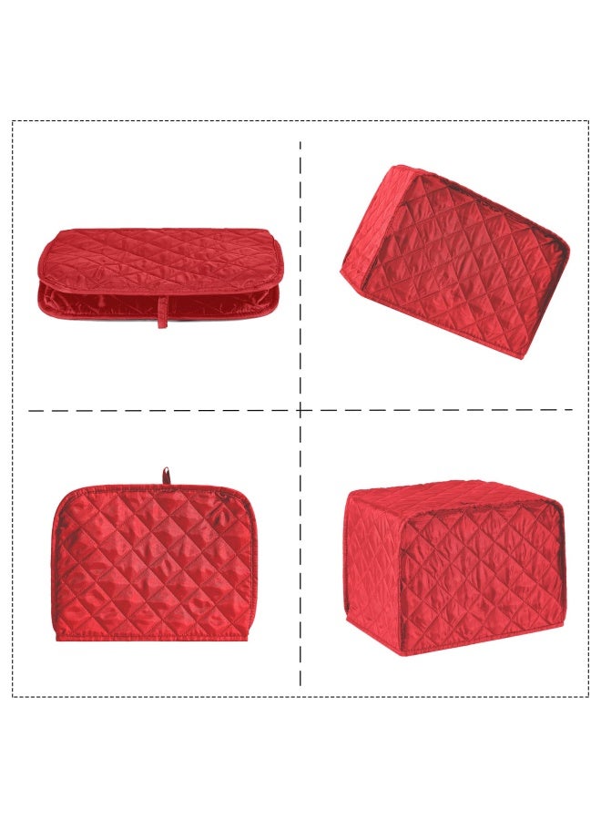 CHENG YI 2 Slice Toaster Appliance Cover Quilted Toaster Cover Bread Maker Kitchen Small Appliance Covers Universal Size Microwave Toaster Oven Cover Dustproof Cover for Standard 2 Slice Toasters