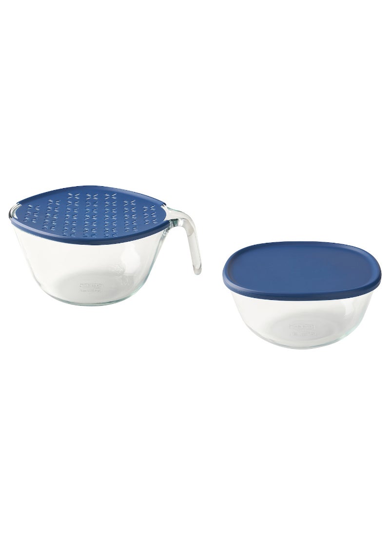 Bowl With Lid, Set Of 2