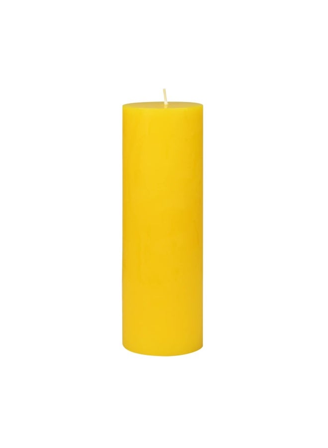 Pillar Candle 3 By 9 Inch Yellow