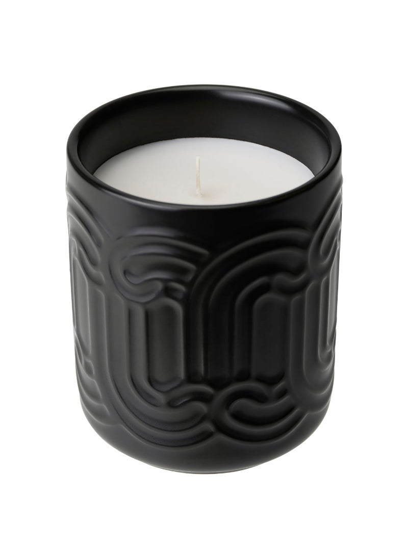 Scented Candle In Ceramic Jar, Black, 45 Hr