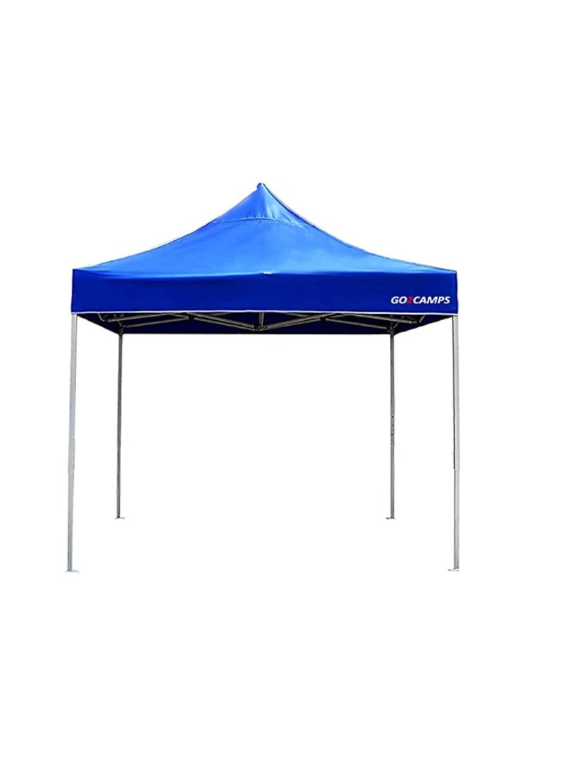 Gazebo 3x3 M Portable event Canopy Tent-Pop Up Instant Shelter Sun Protection Shade for Outdoor Camping Picnics Beach Garden Sports Party-Camping Tent (Blue)