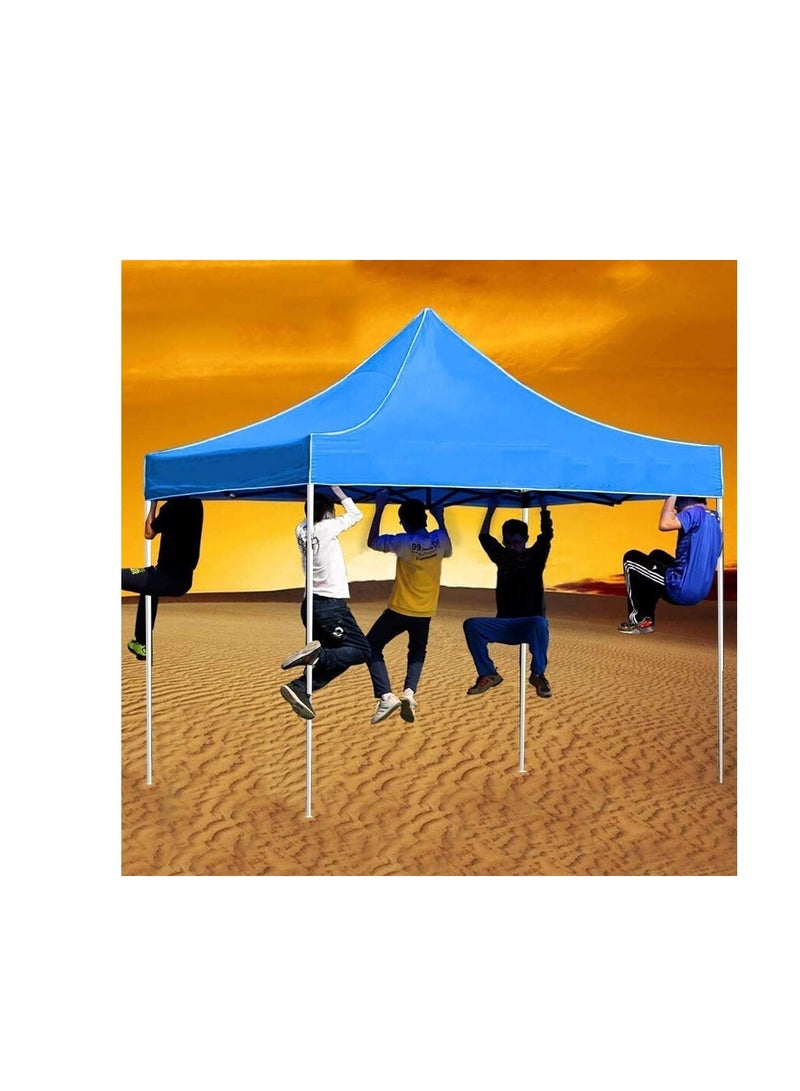 Gazebo 3x3 M Portable event Canopy Tent-Pop Up Instant Shelter Sun Protection Shade for Outdoor Camping Picnics Beach Garden Sports Party-Camping Tent (Blue)