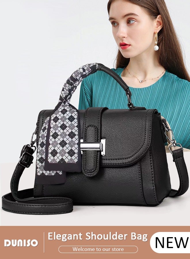 Women's Fashion Handbag Faux Leather Crossbody Bag For Women Large Capacity Tote Bags Top Handle Satchel Fashionable Travel Shoulder Bag For Ladies