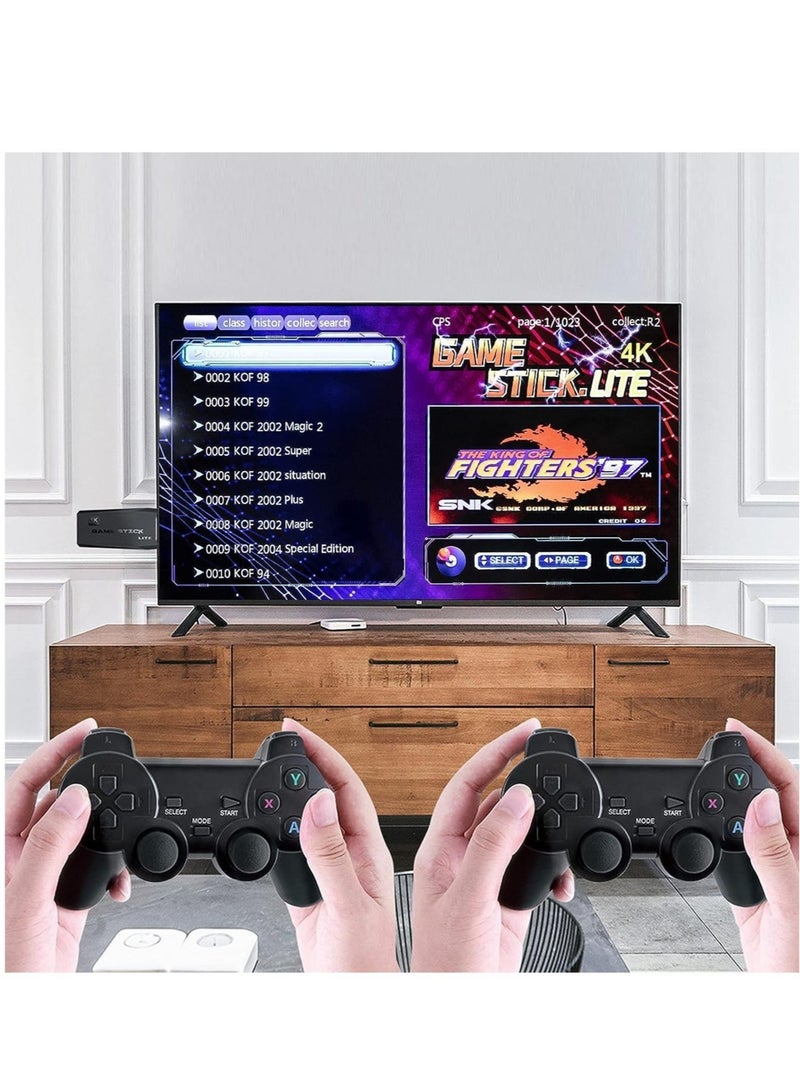 High Definition 2.4G Wireless Gamepad Console – Plug and Play with 10000+ Games, 9 Classic Emulators, and 4K HDMI