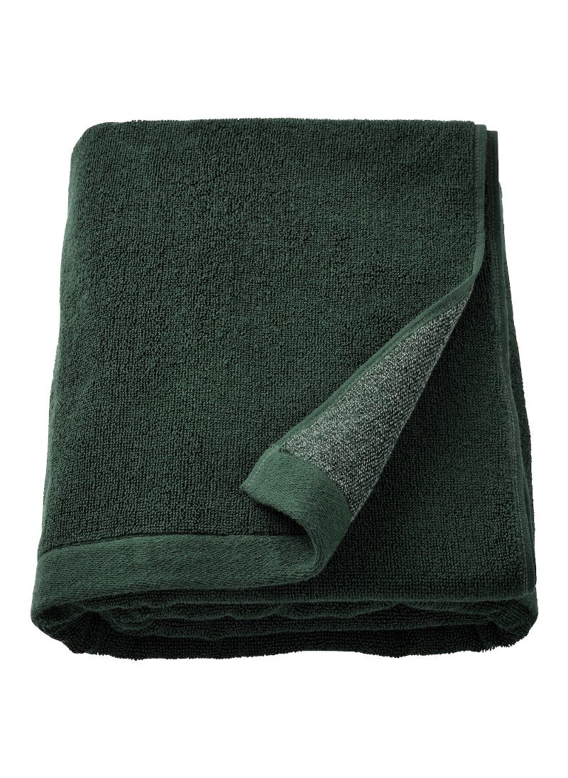 Bath Sheet, Dark Green Melange Soft and Absorbent Towel for Bathrooms, Spa, and Gym