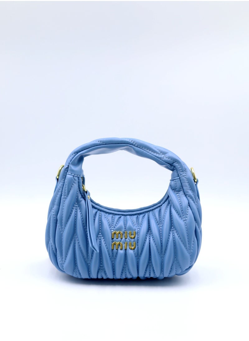 MIU Wander nappa leather hobo Shoulder Bag