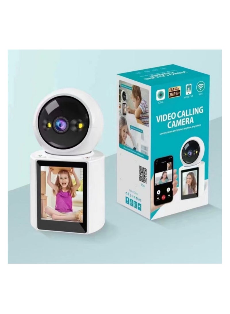 2 Way Video Calling WIFI HD 1080P Camera, One Click Video Call Camera Night Vision Motion Detection