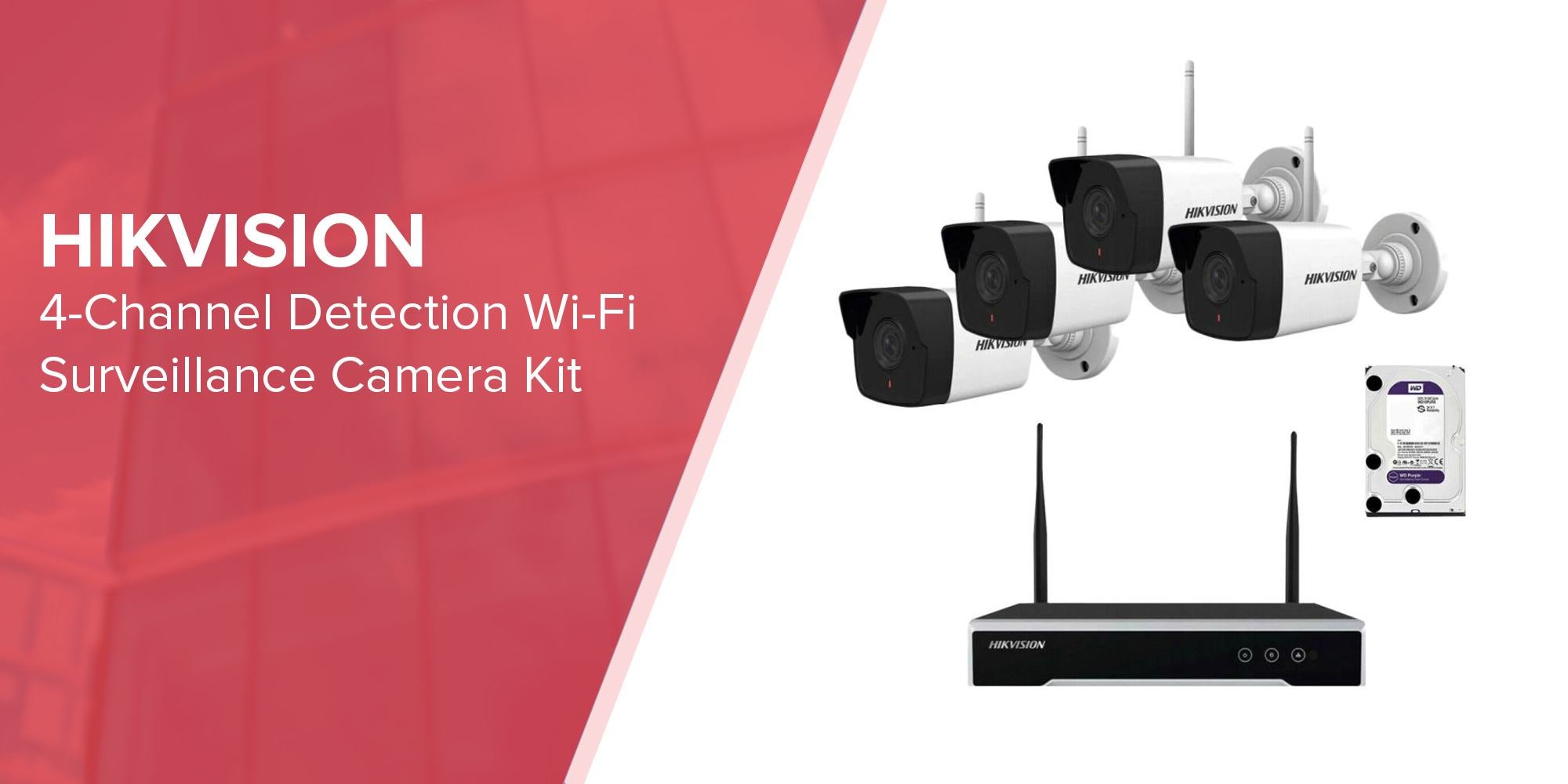 4-Channel Detection Wi-Fi Surveillance Camera Kit