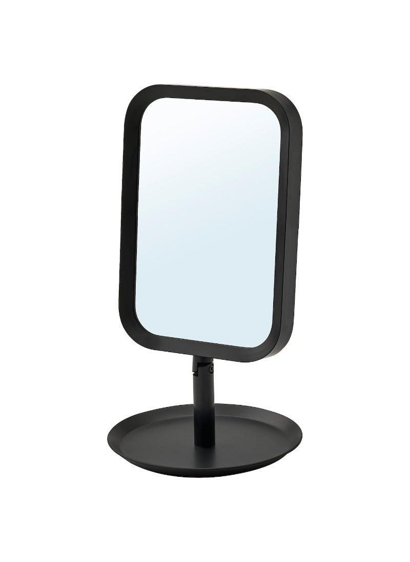 Table Mirror, Black, Modern Design for Dressing Table or Vanity, Suitable for Bedroom or Bathroom