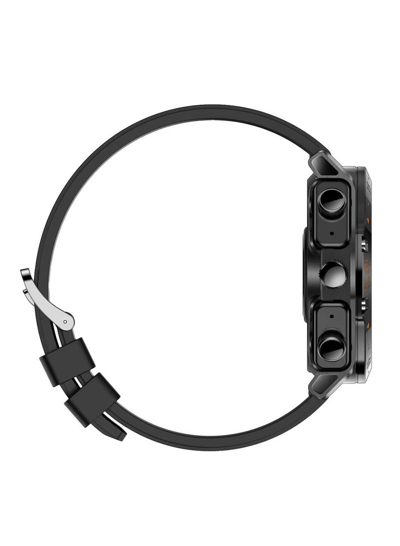 Smartwatch With Earbuds and 1.52 (inches) Screen Size, Porodo PD-HYPE-BK - Black