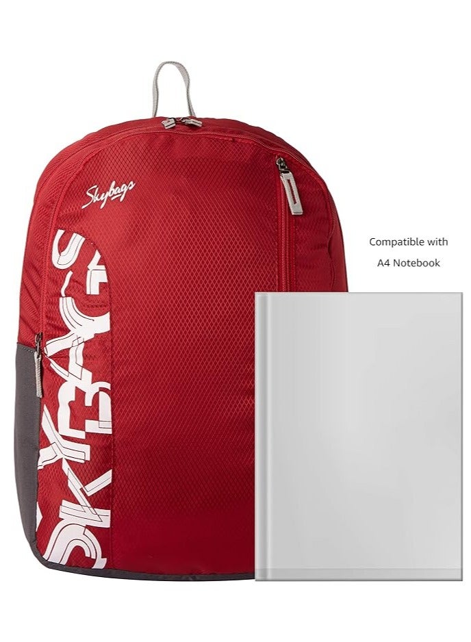 Skybags Casual Backpack 28L, 2 Main Compartments, Bottle Pocket, Front Pocket, Padded Shoulder Strap